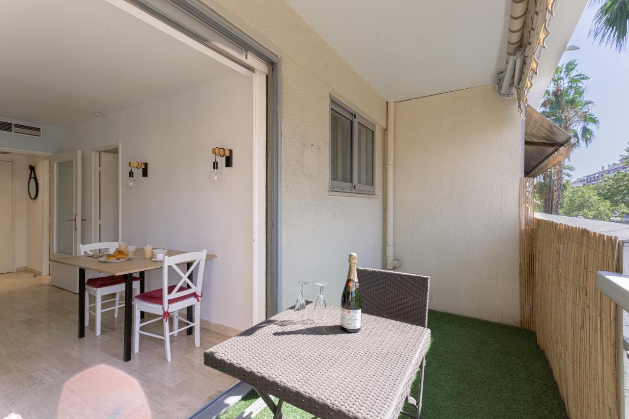 Cosy Studio - Centre Cannes - Terrasse - Clim - Wifi Kültér fotó